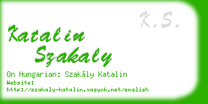 katalin szakaly business card